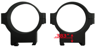 CZ USA 34mm Low Scope Rings for CZ 550/557 with matte black finish